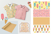 Ice Cream Seamless Patterns, a Pattern Graphic by insemar (Thumbnail 3 of 4)