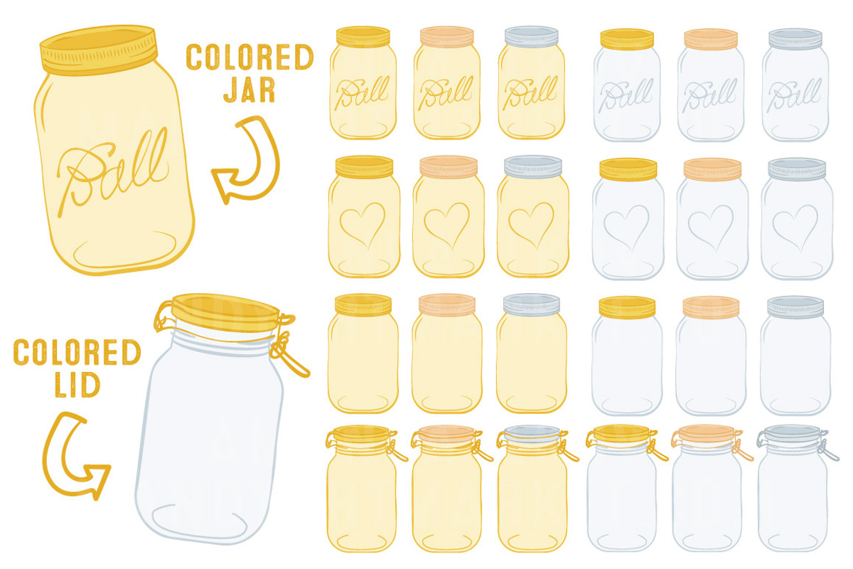 Sunshine Jar Vectors & Clipart, an Illustration by Amanda Ilkov (Photo 2 of 4)