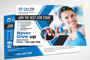 Fitness And GYM Post Card