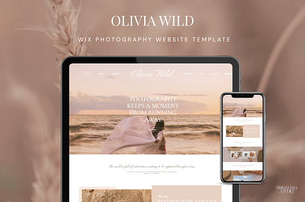 Wix Photography Website Template, a Wix Template by Primavera Studio Design