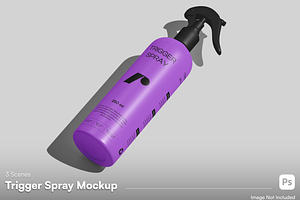 Spray Bottle Mockup, a Packaging Mockup by graphicsauce