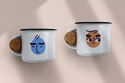 Cute funny abstract face icons set, a Person Illustration by Good Studio (Thumbnail 6 of 6)