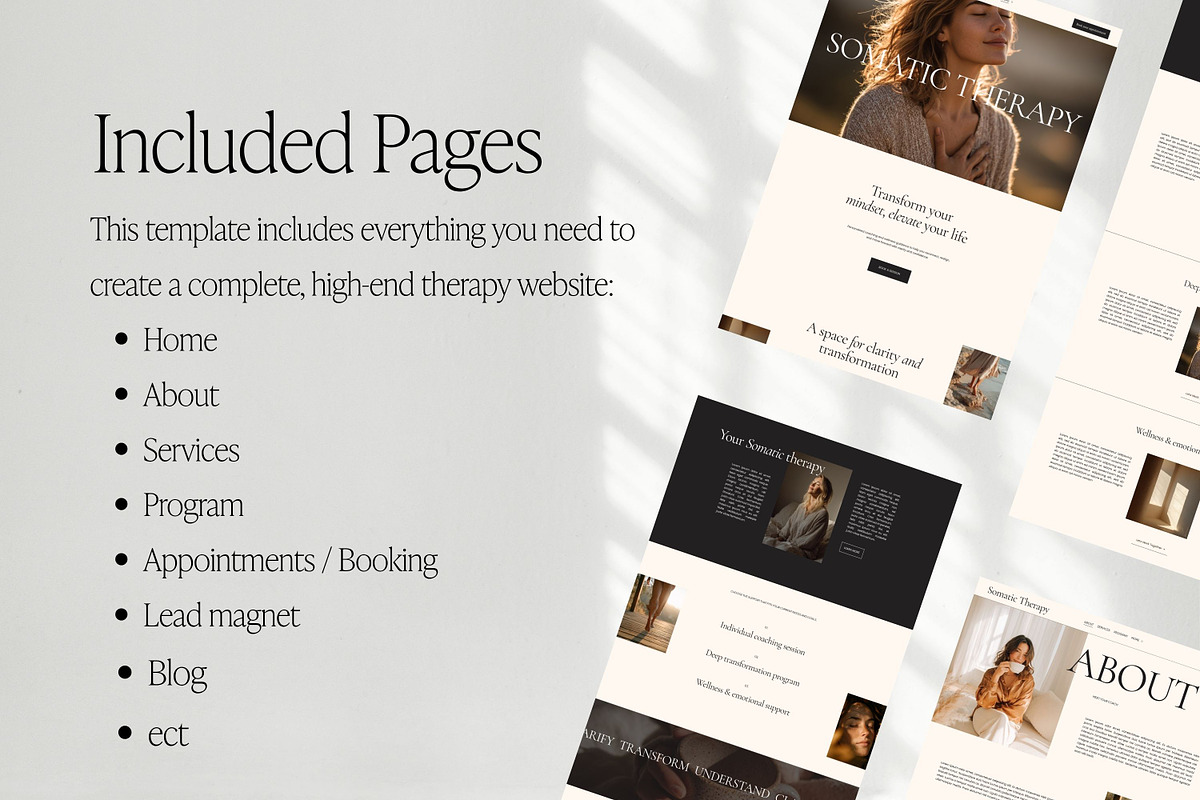 Squarespace Template for Therapists, a Squarespace Template by Studio Marmotte (Photo 3 of 6)
