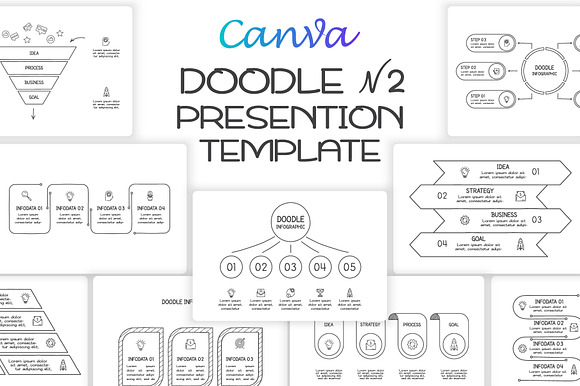 Doodle Presentation Canva Template 2 preview 8
