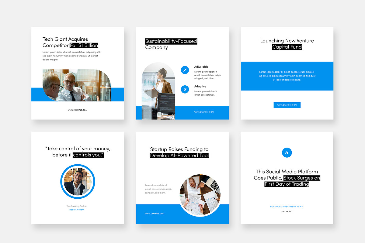 Finance & Business News Social Media, a Social Media Template by Filip Studio (Photo 2 of 2)