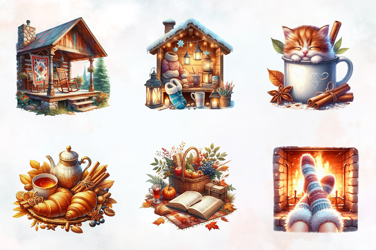 Fall Lazy Day Clipart, an Illustration by RobertsArt (Photo 4 of 7)