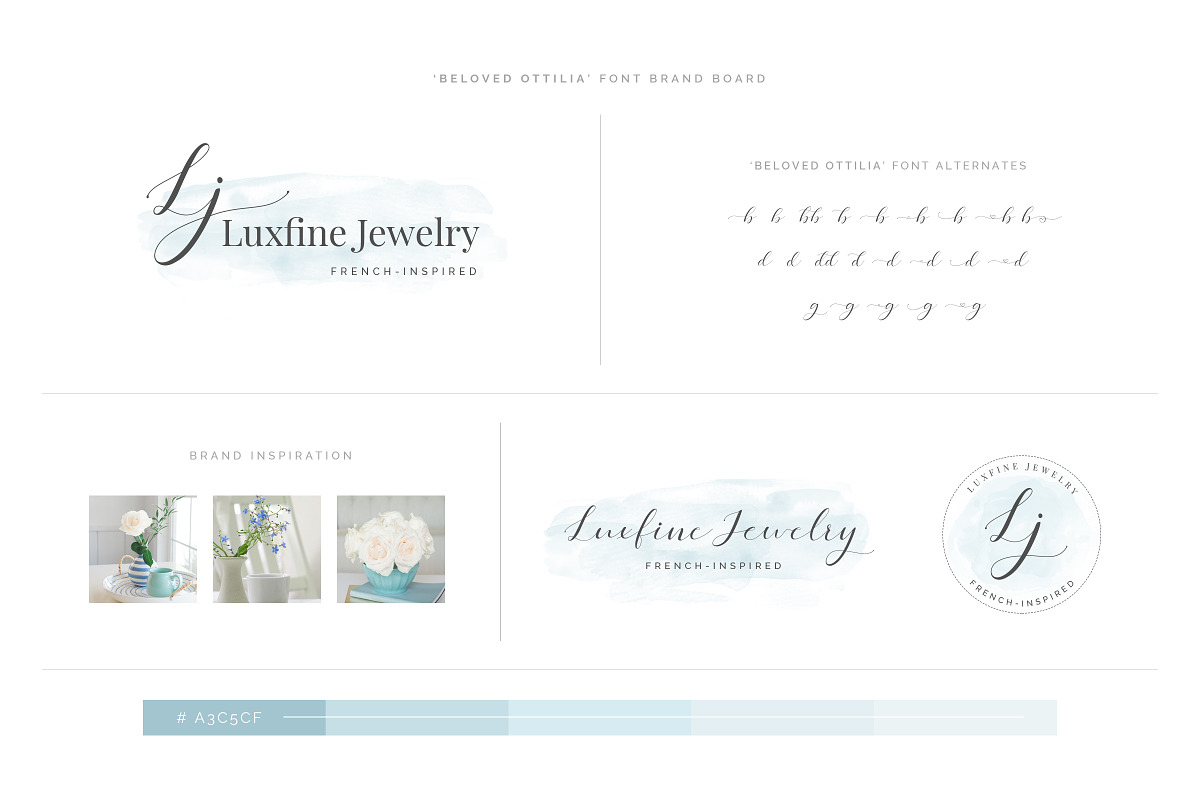 Beloved Ottilia Font + Free Logos, a Script Font by SNIPESCIENTIST (Photo 19 of 23)