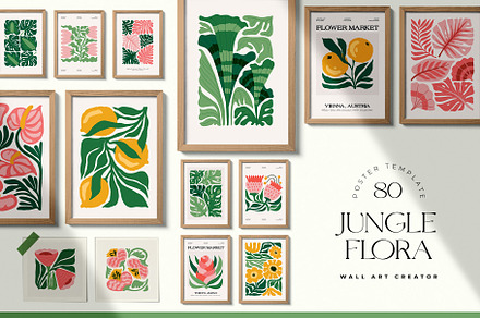 Jungle Flora | Wall Art Creator, an Object Graphic by Leleka.Store