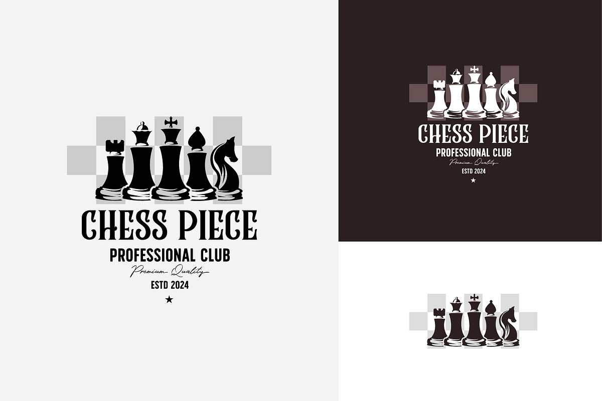 creative chess piece logo template, a Branding & Logo Template by Pyruos ID