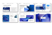 Modern Blue Powerpoint Template, a Presentation Template by Siska Arista (Thumbnail 4 of 4)
