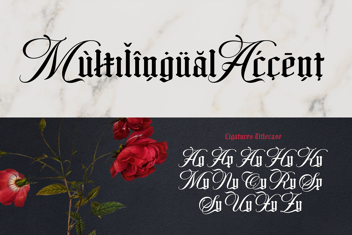 Boomsong Typeface, a Blackletter Font by alit design (Photo 10 of 16)