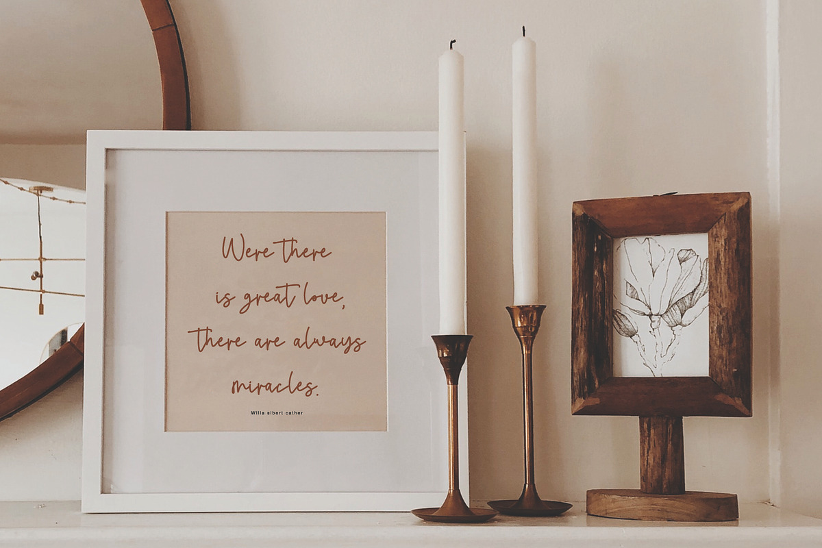 Proudly // Script Font, a Script Font by Yuby Creative (Photo 5 of 5)