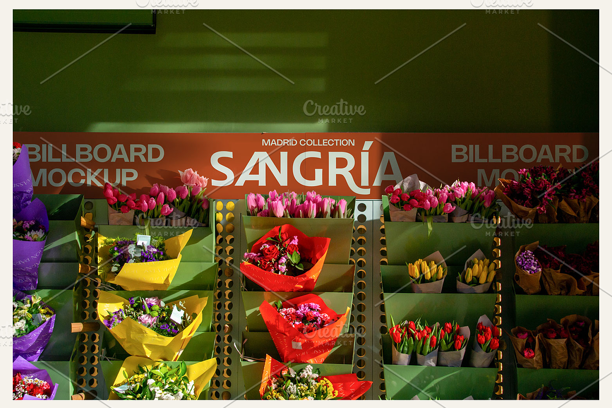 Flower Shop Billboard Mockup, an Advertising Mockup by Bruto Mockups (Photo 3 of 3)