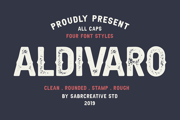Aldivaro Font Family 4 Font Style