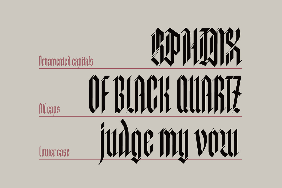 Archangel, a Blackletter Font by BillyJN (Photo 2 of 10)