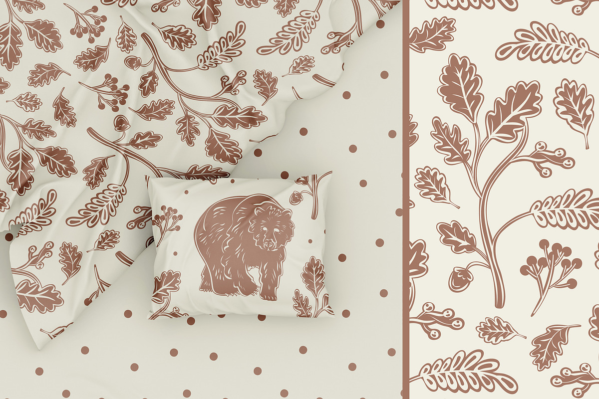Linocut Animals rustic patterns, an Animal Illustration by Carpet Tapete Pretzel (Photo 4 of 17)