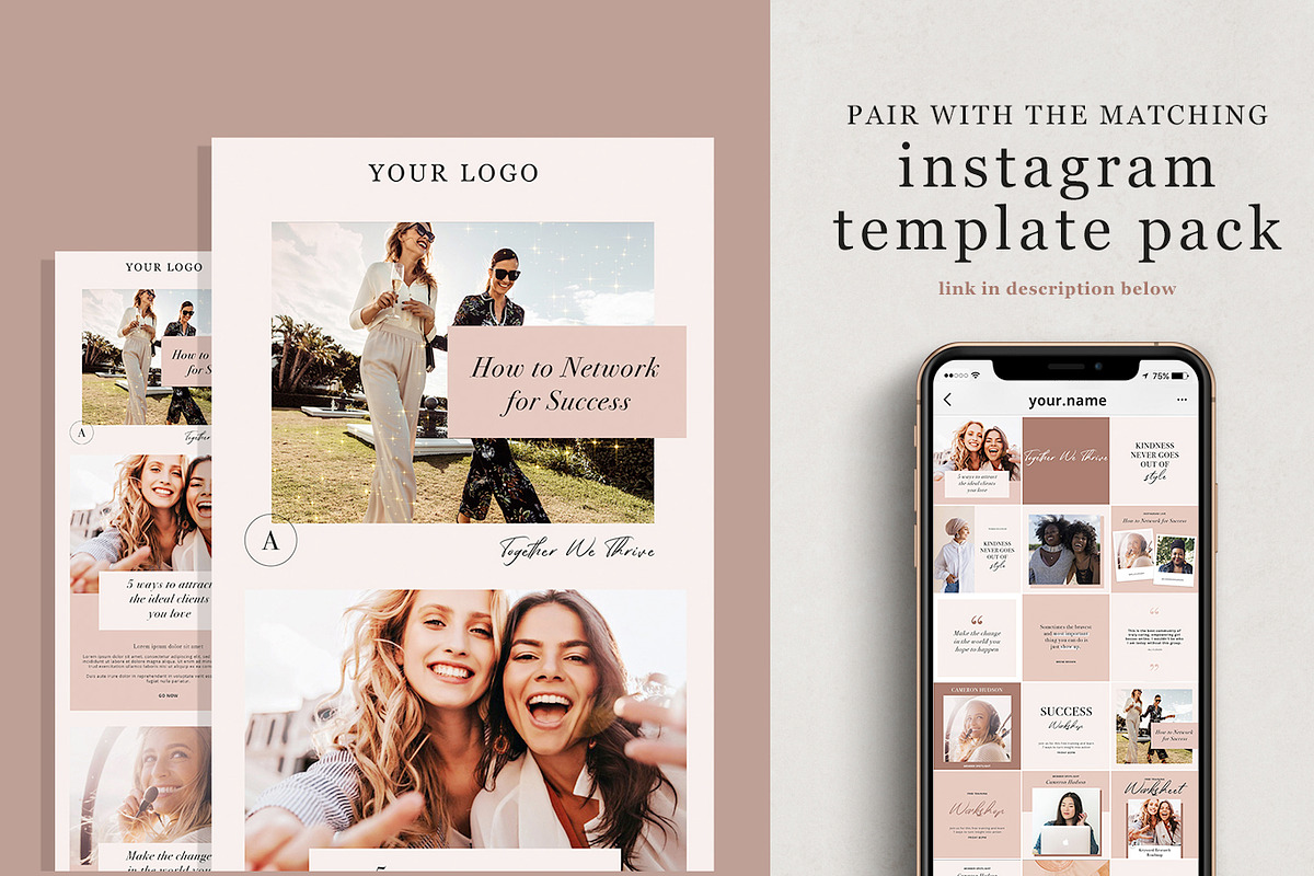 Blush Vibes Email Template, an Email Template by Edit & Go Templates (Photo 5 of 5)