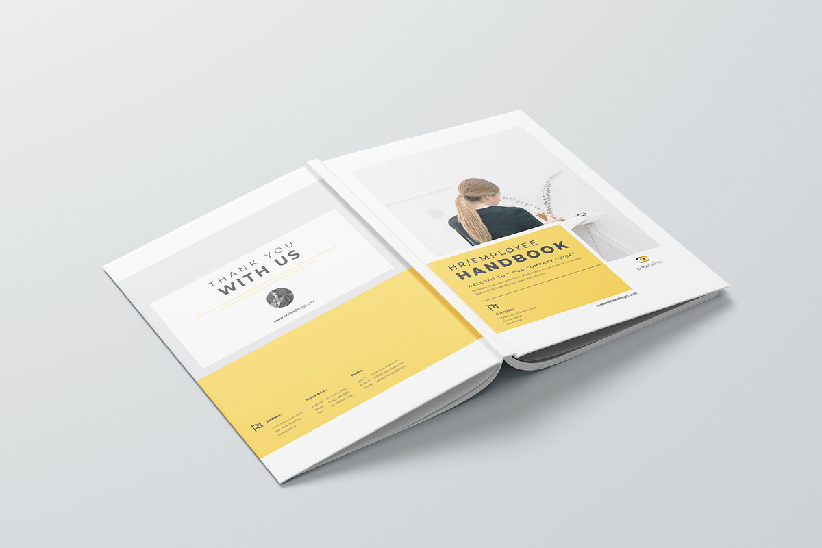 Employee Handbook Template, a Brochure Template by obayes (Photo 20 of 20)