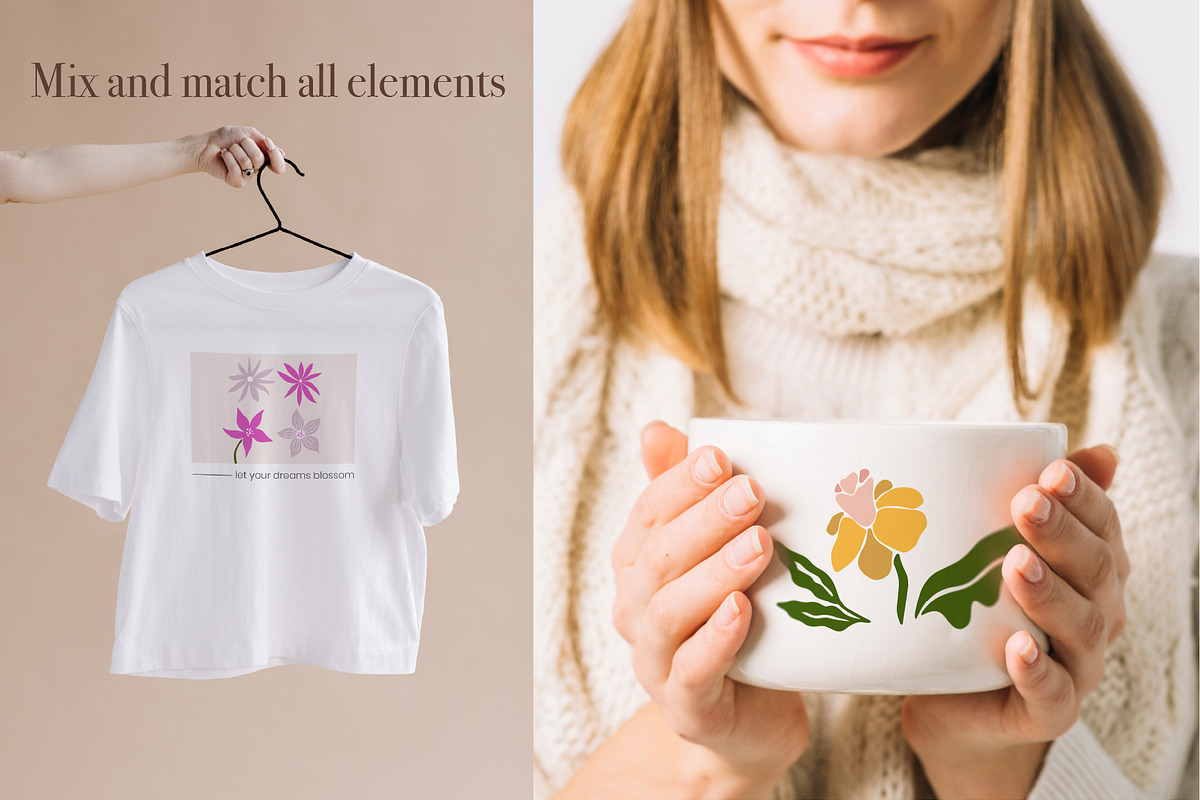 Flowers and leaves illustrations, a Decorative Illustration by La Petite Line Art (Photo 9 of 11)