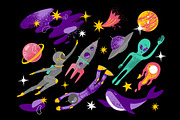 cosmos vector set, a Technology Illustration by Steshnikova (Thumbnail 2 of 5)