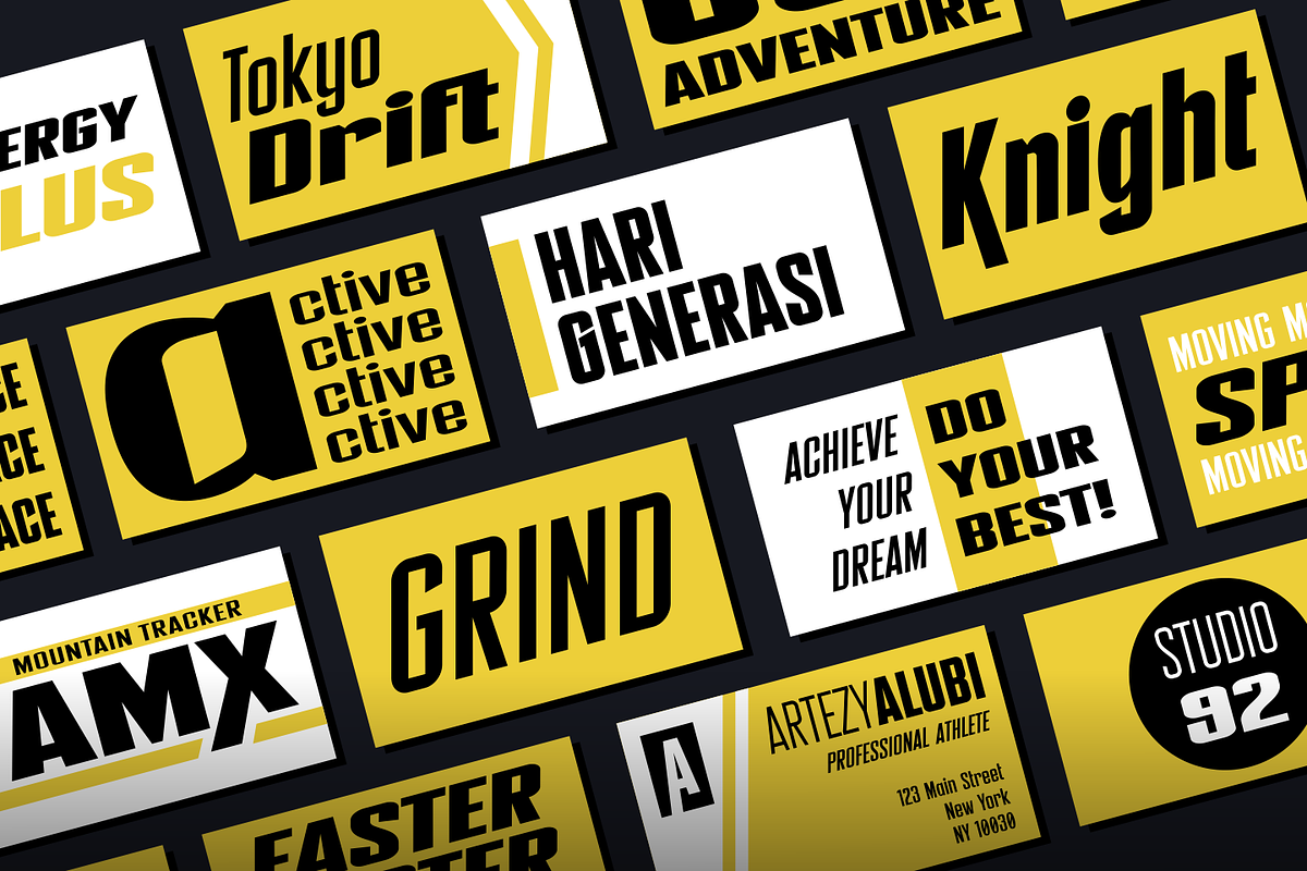 Nextrue Fonts Family, a Sans Serif Font by Asenbayu (Photo 3 of 15)
