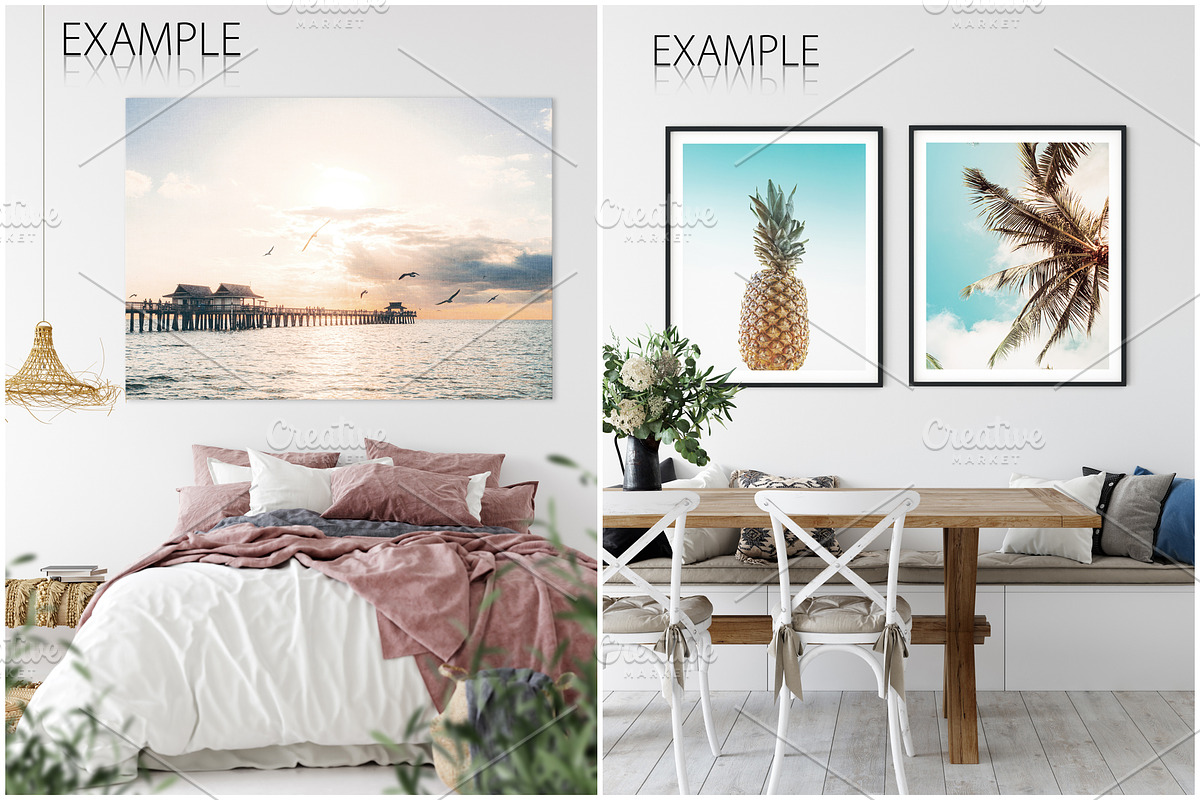 Frames&Walls Coastal Mockups Bundle, a Household Mockup by Yuri-U (Photo 5 of 30)