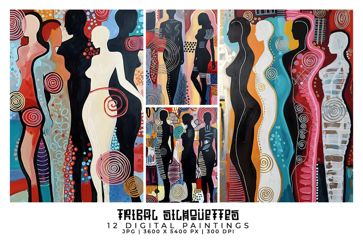 Tribal Silhouettes Paintings, a Person Illustration by Digital Art Creations (Photo 2 of 5)