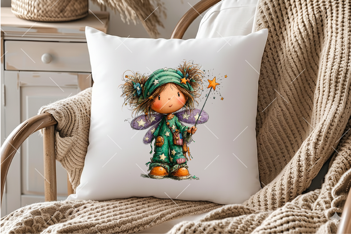 Whimsical Patriotic Fairy Clipart, an Illustration by OK Design (Photo 4 of 6)