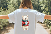 Christmas Polar Bear Sublimation Cli, an Illustration by CrexoraLab (Thumbnail 5 of 5)