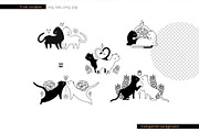 Magic Black Cats vector bundle, an Illustration by Brandianna (Thumbnail 7 of 10)
