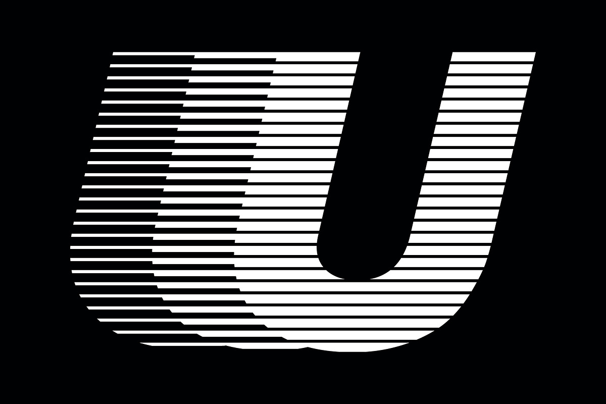 Letter U speed motion lines logo, a Branding & Logo Template by Leksono (Photo 2 of 2)