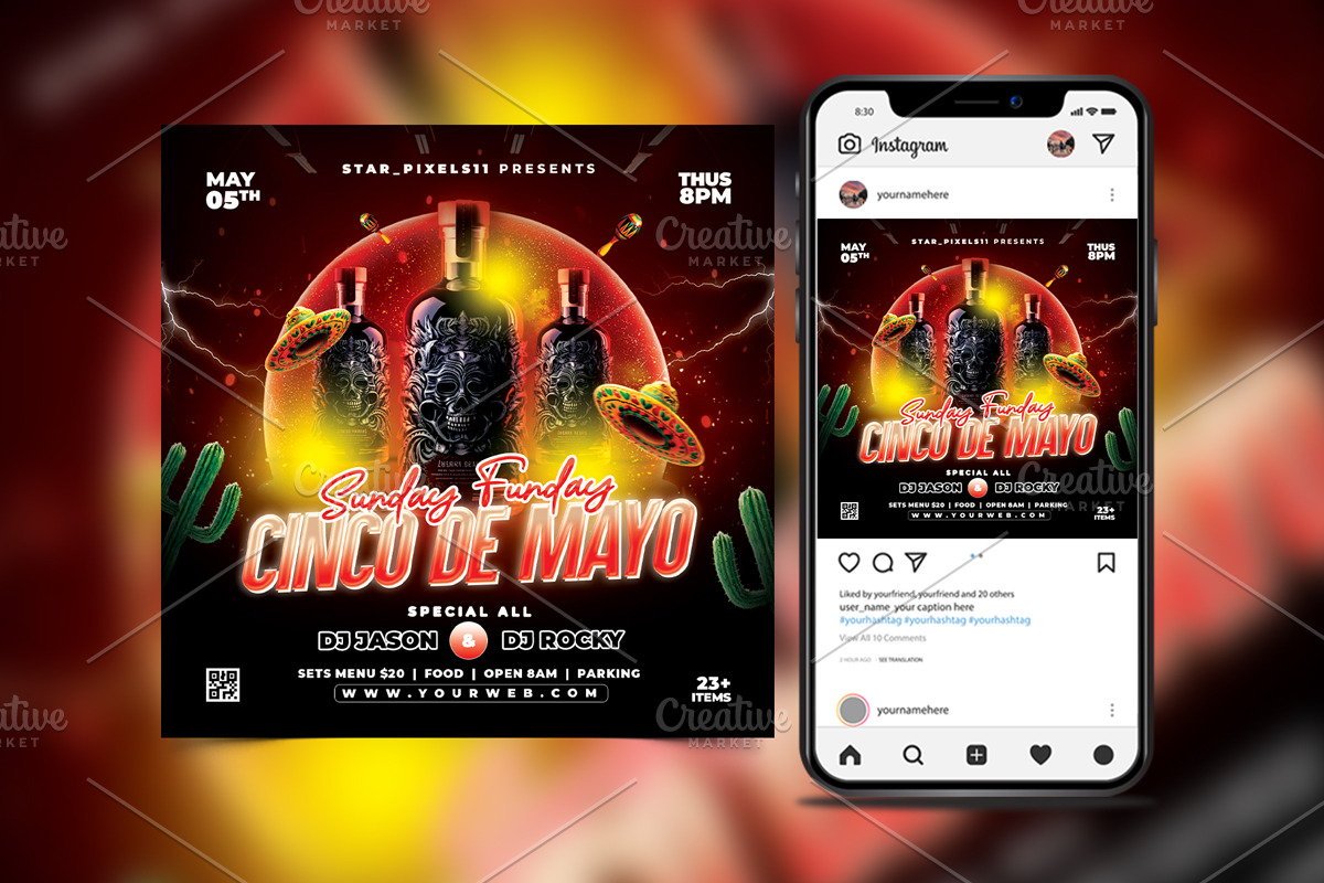 Cinco de Mayo Flyer, a Flyer Template by StarPixles11 (Photo 2 of 3)