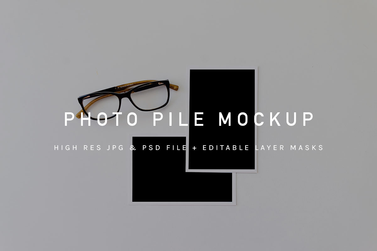 Photographs Mockup + Glasses psd+jpg, a Mockup by Pretty Techie (Photo 1 of 4)