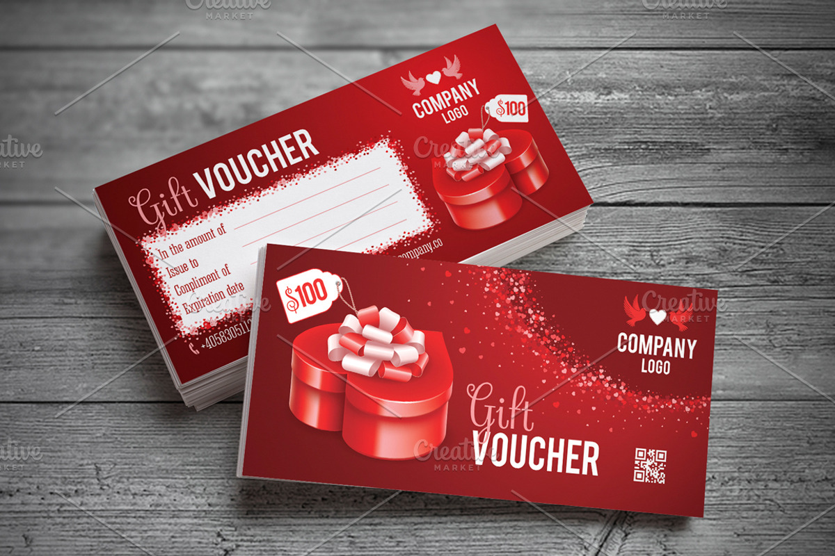 Gift Voucher template, a Card Template by Vector beauty (Photo 1 of 2)