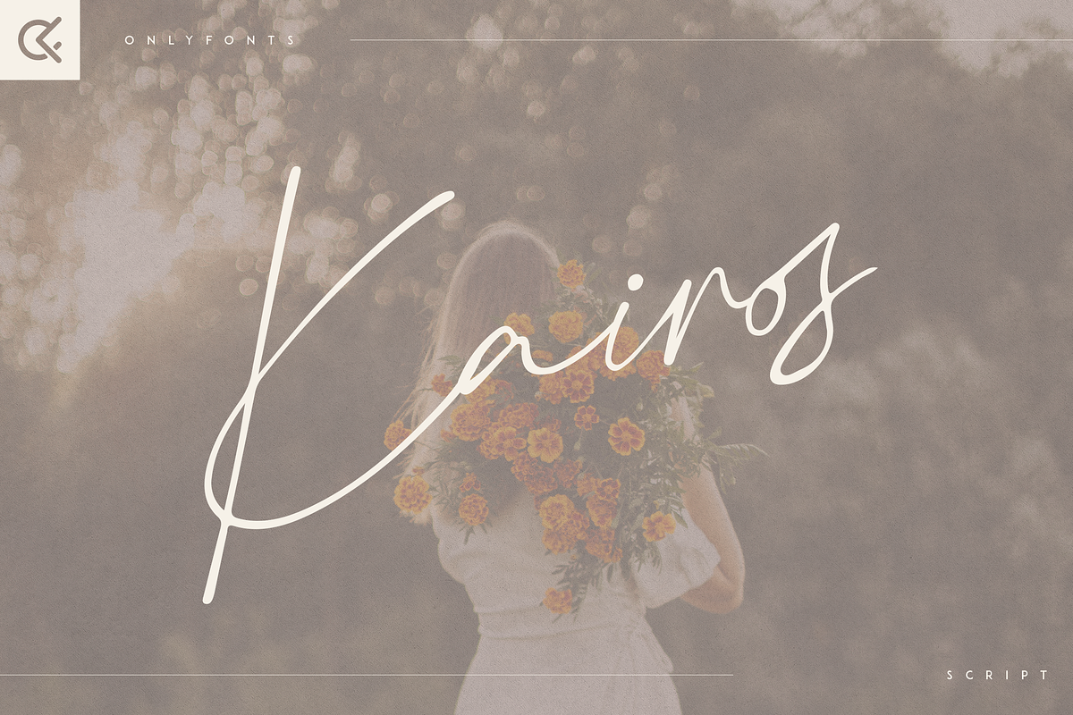 Kairos - modern script, a Script Font by Only Fonts (Photo 1 of 10)