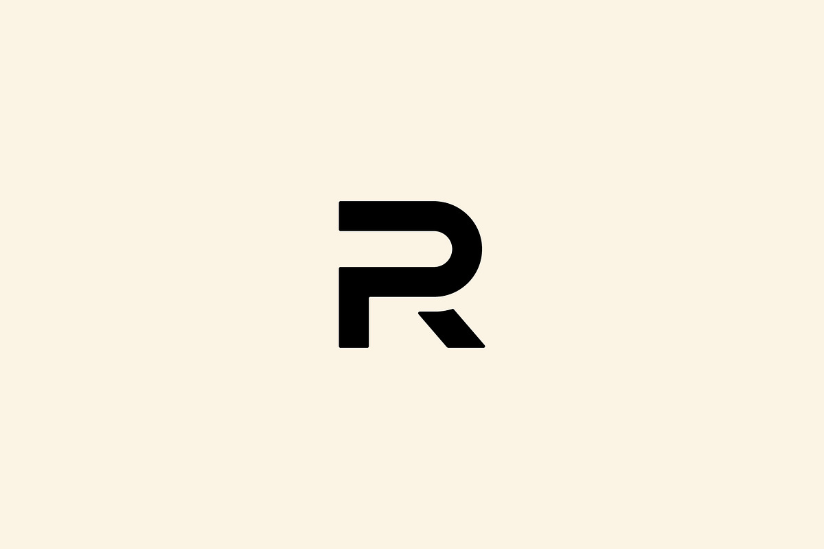 Letter R P RP PR Logo Design Simple