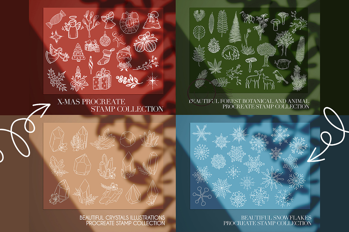 Procreate Stamps Bundle Brushes, a Brush Add-On by MakeMyPlaceDesign (Photo 4 of 4)