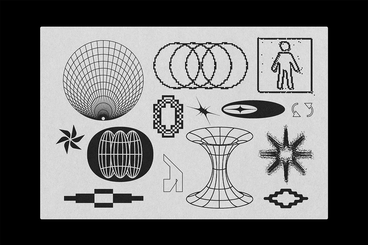 Experimental MIX Shapes Kit, a Graphic by Vanzyst (Photo 7 of 14)
