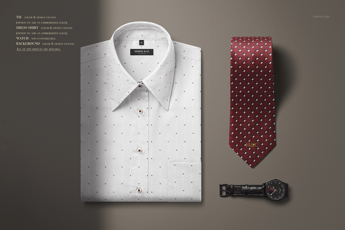 Men's Fashion Mockup Set, a Shirt Mockup by Creatsy (Photo 4 of 12)
