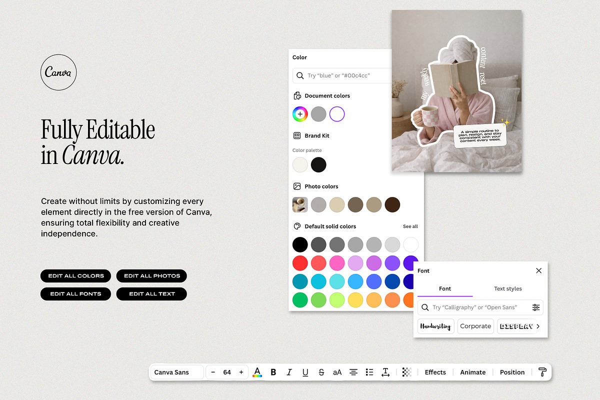 2026 Yellow Pink Instagram Templates, a Social Media Template by Wildnun Studio (Photo 3 of 9)