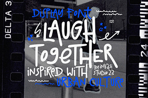 Laugh Together - Spray Tagging, a Handwritten Font by Invasi Studio