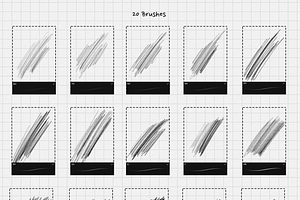 Procreate Graphite Pencils Set