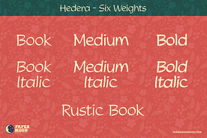 Hedera Font Family