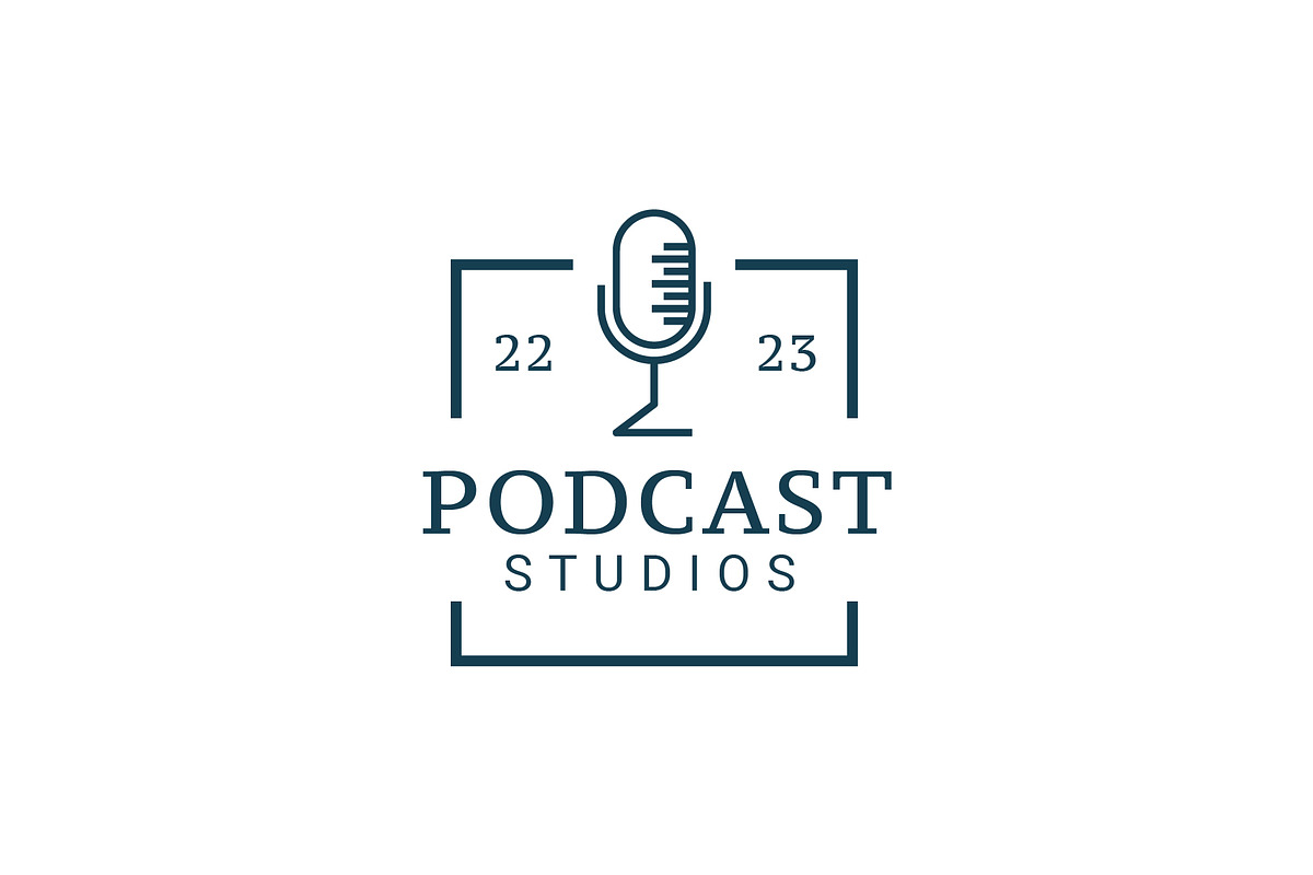 Podcast Microphone Logo Bundle, a Branding & Logo Template by Dyn Studio (Photo 2 of 6)