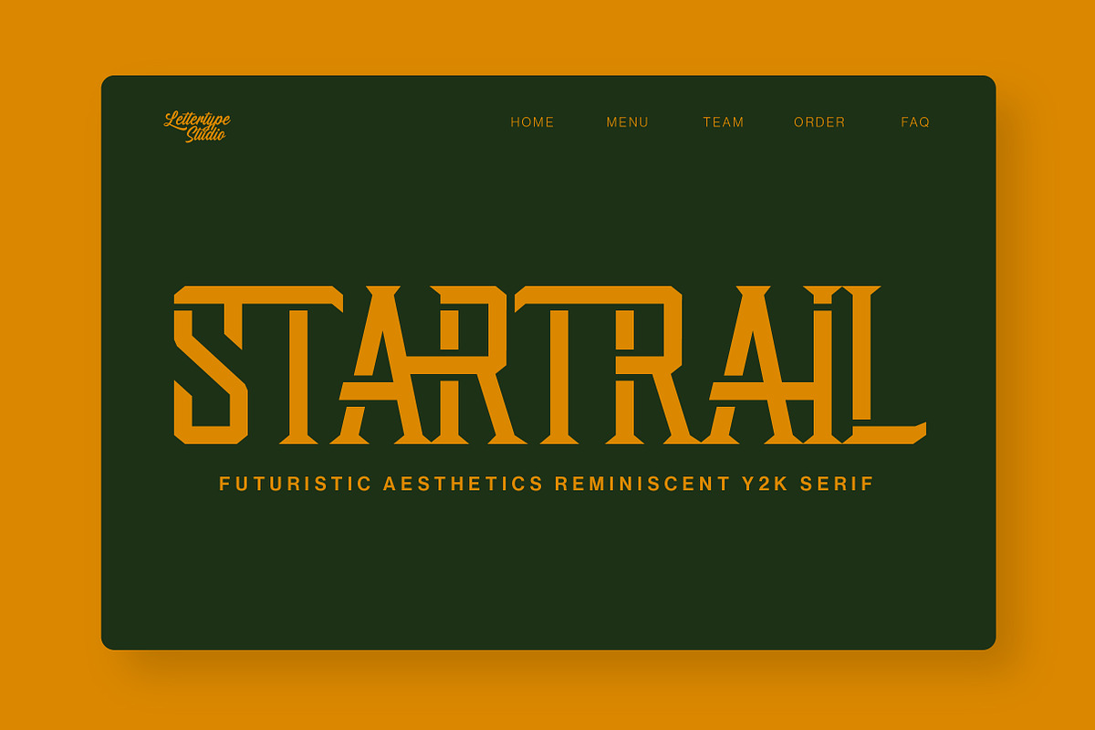 Startrail Futuristic Retro Family, a Serif Font by Lettertype Studio (Photo 10 of 15)