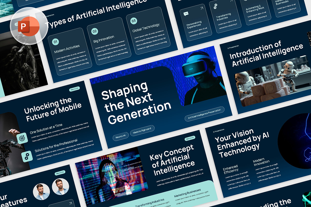 Artificial Intelligence Powerpoint, a Presentation Template by rgbryand (Photo 1 of 7)