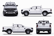 Modern Double Cab Pickup Mockup Set, a Product Mockup by Halal Graphic Studio (Thumbnail 13 of 15)