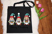 Christmas Gnome PNG Christmas Patchw, an Illustration by designcity5 (Thumbnail 5 of 8)