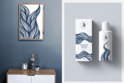WAVES. Abstract line art drawing, an Object Graphic by AnMark (Thumbnail 4 of 13)