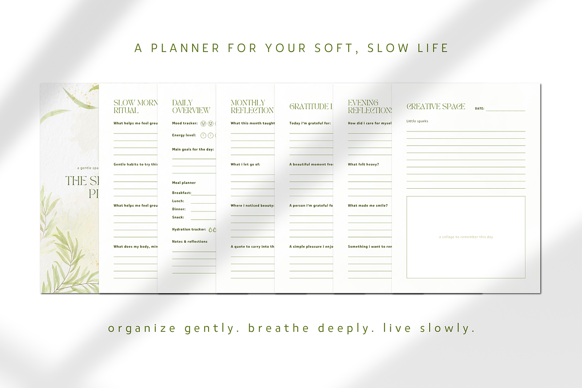 The Slow Living Planner Template preview 2